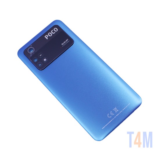 Tampa Traseira com lente da câmera Xiaomi Poco M4 Pro 4g Azul Cool